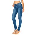 thumbnail image 2 of KHAKI & BLUE Women's Denim Daydream Skinny Jeans High Waisted Super Stretchy Soft Stylish Knit Denim Slim Fit Comfy Casual Pants 77051AM-DM443 DK 8, 2 of 7