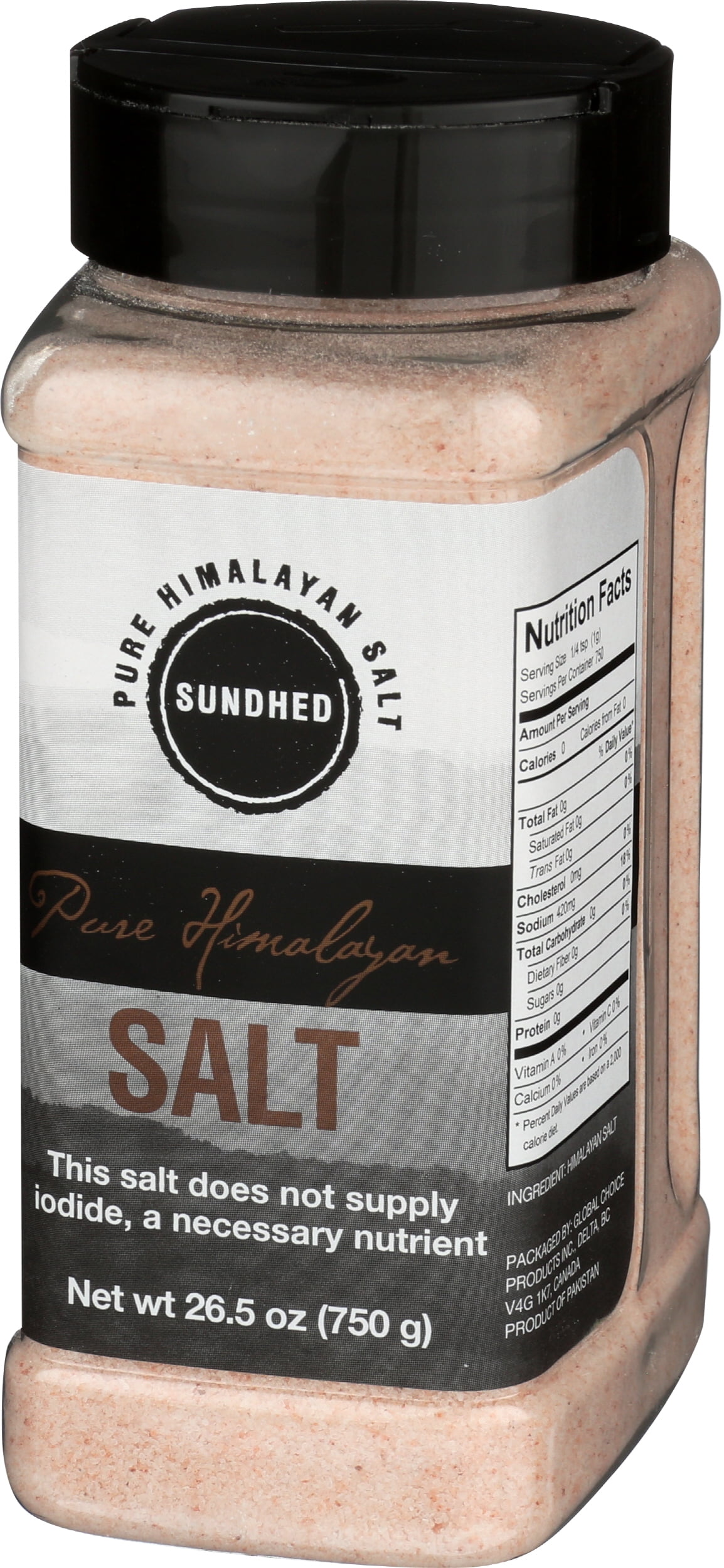 Pack of 6, Sundhed Pure Himalayan Salt, 26.5 oz