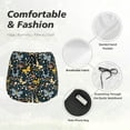 thumbnail image 6 of Picia Flowers Butterfly Pattern Women's 2 in 1 Athletic Running Shorts High Waisted Workout Casual Gym Sweat Shorts with Comfy Liner Zipper Pockets-XX-Large, 6 of 9