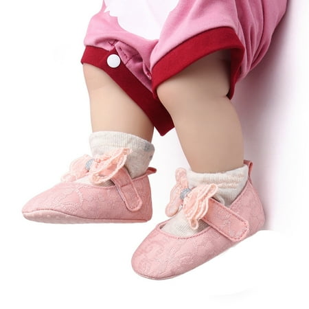 

CAICJ98 Toddler Girl Shoes First Girls Casual Toddler Princess Prewalker Bowknot Walking Shoes Baby Baby Shoes White