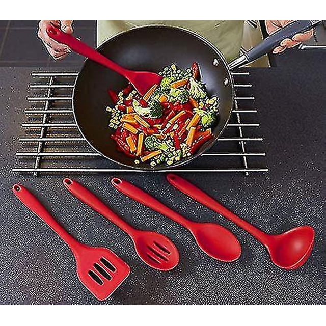5-Piece Silicone Kitchen Utensil Set - Essential Tools for Cooking