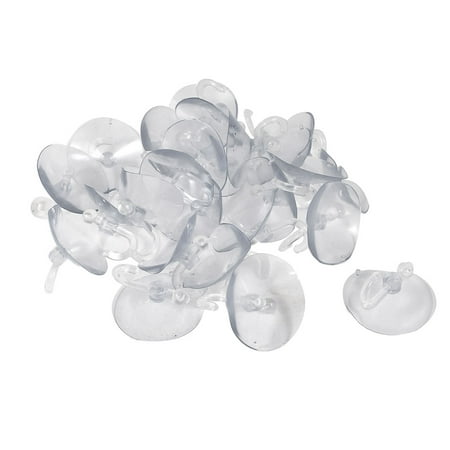 

Unique Bargains Hooks Wall Hangers Clear Blue 45mm Dia Suction Cup 25 Pcs