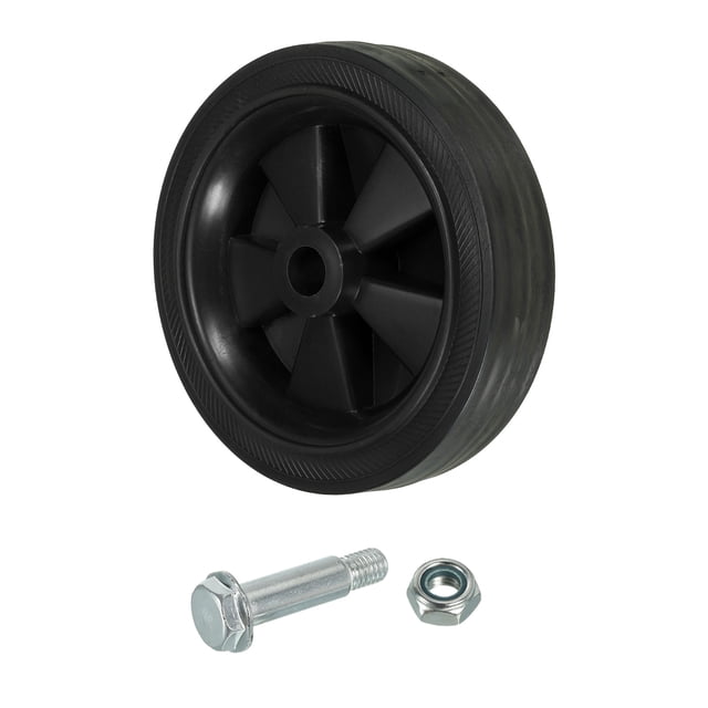 Unique Bargains 4.57' Universal Air Compressor Wheel with 0.47' Hole, Black