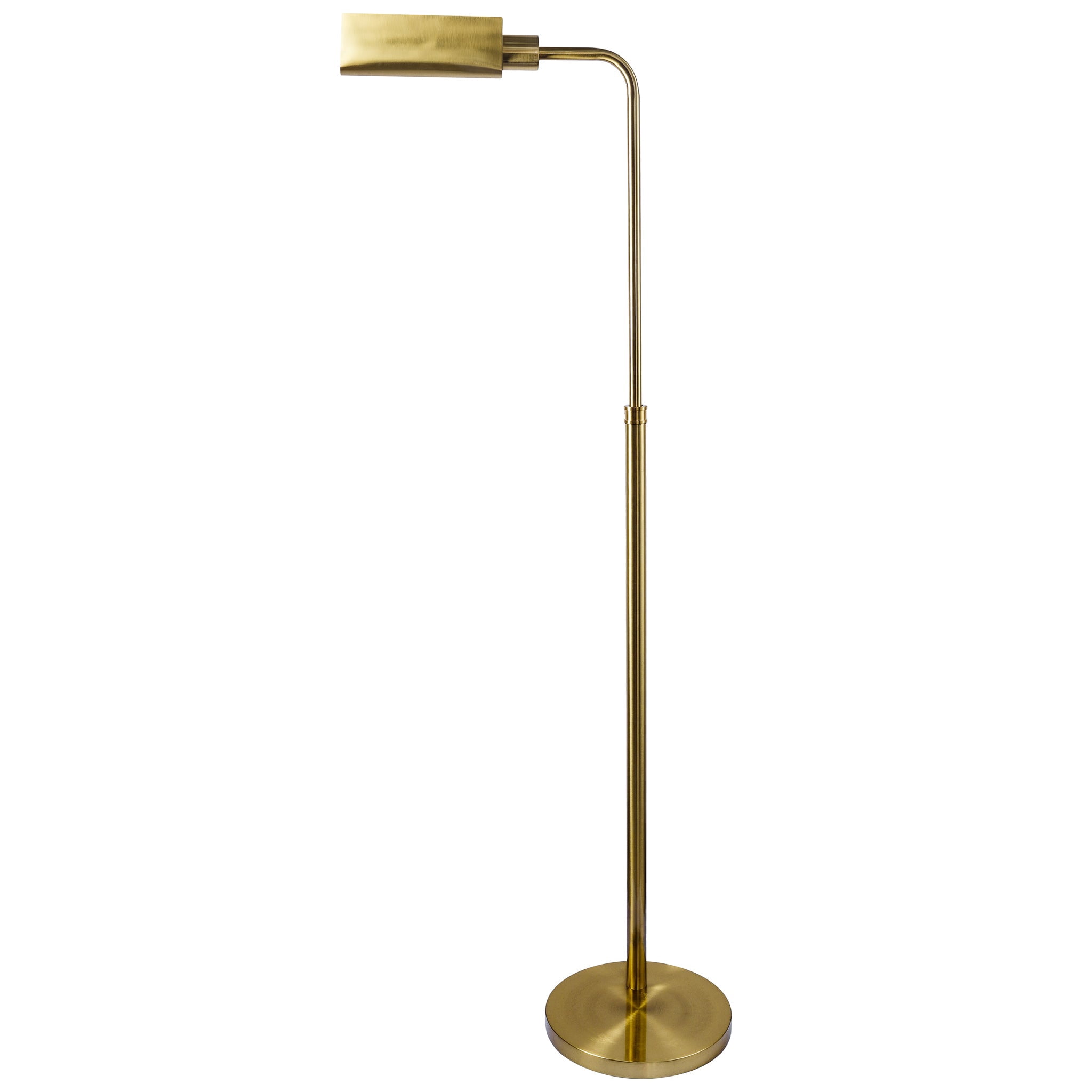 Table Lamps Minimalist Floor Lamp, Slim Standing Light with Neutral Shade for Contemporary Living Room & Bedroom Ambience 110~120V Elara Floor Lamp Gold outer and White inner,Floor Lamps