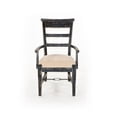thumbnail image 3 of Marina Black Sand Side Chair with Cushion Seat (Set of 2), 3 of 6