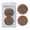 Mocha, variant on Éclat Makeup Sponge Set, 2 Pcs Air Cushion Puff, Latex-Free 100% Rubycell Blender Sponge, Wet & Dry Use for Liquid, Powder, Cream Foundation, Soft Round Shape Professional Beauty Blending Applicators