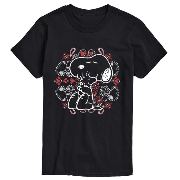 Peanuts - Snoopy American Hug Paisley Short Sleeve Graphic T-Shirt