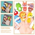 thumbnail image 3 of juegos de marionetas de dedo de animales, lindas marionetas de dedo de vinilo, accesorios para muñecas, juguetes de marionetas de dedo para niños pequeños, 3 of 7