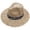 Khaki, variant on Mens Lightweight Straw Fedora Panama Hat Western Denim Curved Top Hat Woolen Big Brimmed Autumn Winter Style British Jazz Sun Hat White One Size