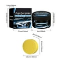 thumbnail image 3 of Automobile Coating Polishing Paste Wax for Car Detailing, High Gloss Shine, Extreme Water Beading, Long-Lasting Protection, for Paint, Glass Metal, Wheels and More, 1.76oz, 3 of 9