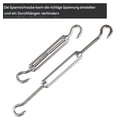 thumbnail image 4 of Shade Sail Hardware, Sun Shade Mounting Hardware, Stainless Steel Sail Mounting Kit, Outdoor Canopy Supplies, Awning Attachment Set, Shade Accessories for Patio Lawn, 4 of 5