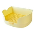 thumbnail image 5 of Pet Toilets Potty Trainer Indoor Small Animal Bedding Box Rabbits Yellow, 5 of 8