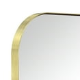 thumbnail image 3 of TEHOME Bhargava Contemporary 34x40'' Gold Arched Mirror Arch Large Metal Framed Mirror, 3 of 8