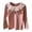 Pink, variant on REDARER Girls Long Sleeve Blouse Lace Trim Collar Cute Casual Top Comfortable Soft Basic Tee Spring Fall Winter Wardrobe,Color:Hot Pink,Size:8-9 Years