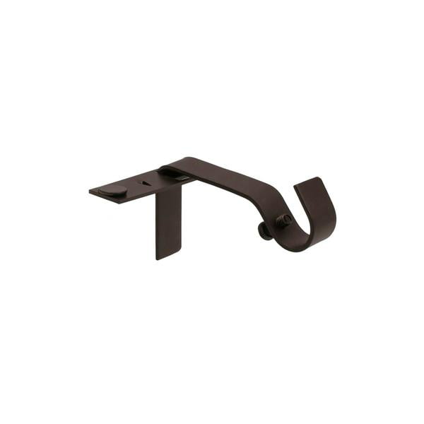 2pc Kenney Fast Fit Oil Rubbed Bronze, Brown Curtain Rod Brackets