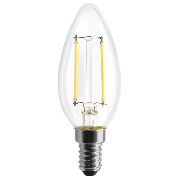 Satco 4.5 Watt B11 LED Clear 350 Lumens 3000K E14 European base 120 Volt