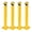 4 Pack, variant on Safety Bollard 1 Packs, 48 Inch Height Bollard Post, 4.5 Inch Diameter Steel Pipe Safety Bollard Post, with Mounting Base & Anchor Bolts, for Traffic Control, Driveway Barrier, Parking Pole