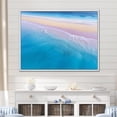 thumbnail image 2 of Designart "Aerial Majesty Tropical Beach Waves III" Extra Large Beach Framed Wall Art - Coastal Blue Beach & Ocean Entryway Framed Wall Art, 2 of 7