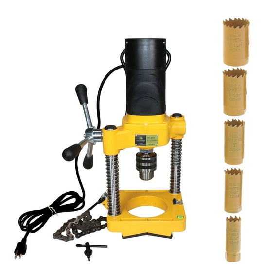 Steel Dragon Tools® JK114 Pipe Hole Cutter with 6 Piece Cutter Set up to 1-1/4"