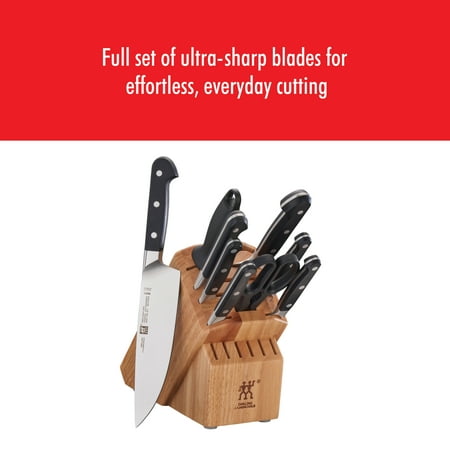 ZWILLING - Pro 10-pc Knife Block Set - Natural