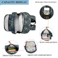 thumbnail image 3 of FORMRS Unisex School Backpack 17" Student Travel Bag with Laptop Compartment, Shadowy Forest Pattern, 3 of 7
