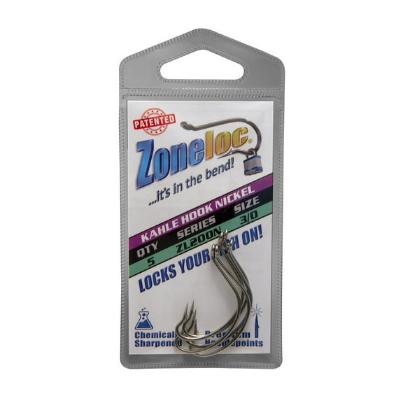 Zoneloc - Kahle Hook - 5pc Nickel