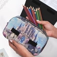 thumbnail image 6 of Sikiie Majestic Fantasy Castle Print Flip Double-layer Pencil Case, All-purpose Stationery Bag for Study and Office, Zipper Design, Unisex, 6 of 7