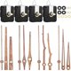 thumbnail image 1 of 4 Pieces Quartz Clock Movements with 4 Types Walnut Wood Clock Hands Clock Accessories for Clock Repair Replacement (Suitable for 12 Inch Clock), 1 of 4