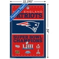 thumbnail image 2 of NFL New England Patriots - Champions 19 Wall Poster with Push Pins, 22.37" x 34", 2 of 3