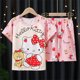 thumbnail image 1 of Conjunto de pijamas Kawaii Sanrioed Kuromi para niños, ropa de dormir de verano para niños y niñas, ropa de casa de dibujos animados de Anime, Cinnamoroll, HelloKitty, nuevo, 1 of 5