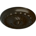 thumbnail image 3 of Ekena Millwork 12 1/4"OD x 2 1/4"P Flower Spiral Ceiling Medallion (Fits Canopies up to 2"), Hand-Painted Bronze, 3 of 8