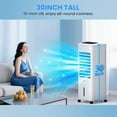 thumbnail image 3 of Windowless Air Conditioner Portable with Aroma Box, 30" Ventless Swamp Cooler with Remote, 2Gal Water Tank, 3 Modes&3 Speeds, 7H Timer, 4IN1 Evaporative Air Cooler for Indoor Room Bedroom Home, 3 of 7
