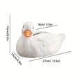 thumbnail image 3 of Hometravel Duck Shaped Tissue Box Cover, Cute Napkin Storage Container for Car, Bedroom, Vanity, Decorative Facial Tissue Holder with Lid, Home Decor Accessory, 3 of 9