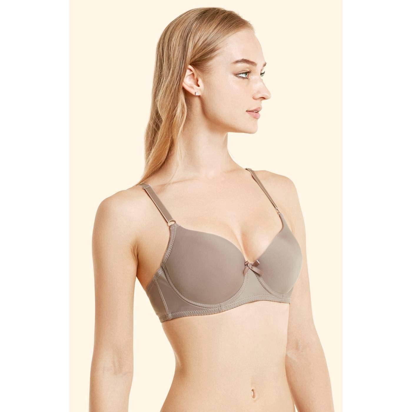 Mamia Women's Basic Lace/Plain Lace Bras Pack of 6- Various Styles 75, 36C