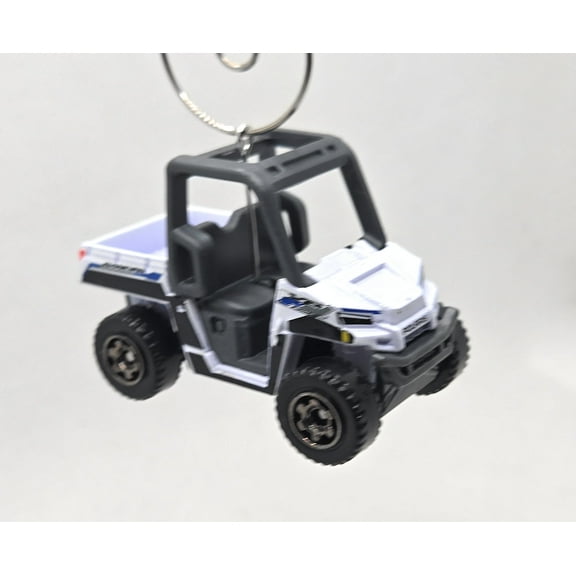 Polaris Ranger White Gray Christmas Ornament