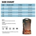 thumbnail image 5 of Lsque Astronaut On Mars A Print Men's Cotton Blend Sleeveless Muscle Shirts (S-3XL)- Moisture Wicking, Odor Protection, UPF 30+,X-Large, 5 of 8