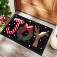 thumbnail image 4 of MOPOOR Merry Christmas Doormat Tree Santa Snowflake Decorate Doormat Welcome Mat Gift for Welcome Decorative Doormat, Seasonal Winter Xmas Low-Profile Rug Switch Mat for Outdoor, 4 of 4