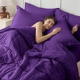 thumbnail image 5 of Cooling Comforter Queen Size, Down Alternative Duvet Insert with Corner Tabs, All Season Soft Quilted Bed Comforter, Lightweight Bedding for Women & Men, Purple, 5 of 5