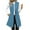 Blue, variant on FNFHFY Womens Tweed Vest Open Front Office Cardigan Vests Business Blazer Jacket with Pockets Dressy Long Waistcoat