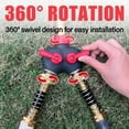thumbnail image 6 of (5 pack) YAMATIC 2 Way Garden Hose Splitter with Hose Protector, 3/4" Adapter, Long Handle Shut-Off Valves, 6 of 6