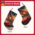 thumbnail image 2 of Lsque 18 Inches Dynamic Fire Bird Art Pattern Christmas Stockings Hanging Ornaments,Knitted Xmas Fireplace Hanging Stocking,Holiday Decoration, 2 of 7