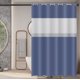 thumbnail image 4 of Cortina de ducha Lksixu para baño, 180 x 180 cm, de PEVA, con ventana superior transparente, impermeable, de secado rápido, lavable y con ganchos, decoración moderna para baño, spa y spa., 4 of 8