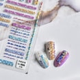 thumbnail image 3 of 3D Fashion Nail Art Sticker Manicure Designs High Quality Embossed Woolen Cloth Texture Winter Self Adhesive Sticker T-1023, 3 of 10