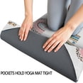 thumbnail image 3 of White Boho Bohemia Rainbow Leopard Hearts Pattern Hot Yoga Mat Towel Non Slip for Hot Yoga - Quick-Drying Yoga Mat Cover with 4 Corner Pockets with Travel Bag - Hot Yoga Towel Non Slip 74"x26", 3 of 6