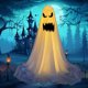 thumbnail image 1 of 2 kits de fantasmas iluminados: kits de fantasmas para decoración de Halloween, kit de fantasmas iluminados de altura ajustable para Halloween, kit de fantasmas DIY con luces, kits de fantasmas ilumin, 1 of 7