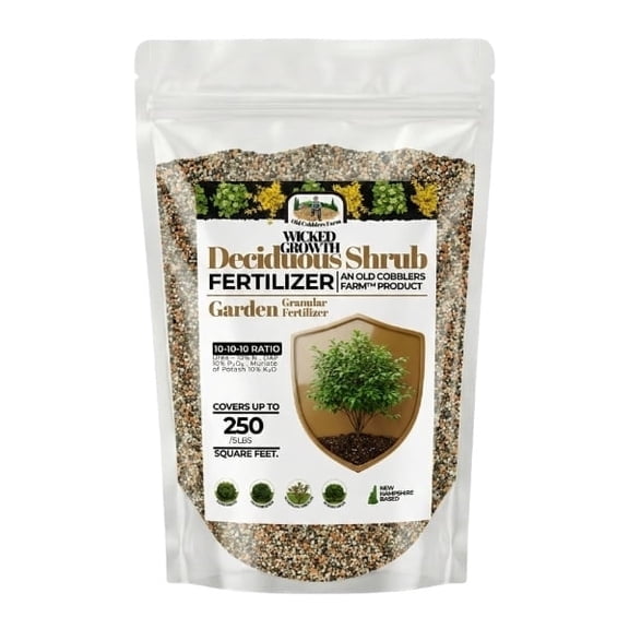 Old Cobblers Farm™ Wicked Growth Deciduous Shrubs Fertilizer – Enhances Seasonal Performance and Keeps Shrubs Healthy and Full (5 lbs | 10 lbs | 15 lbs | 20 lbs) (5lbs)