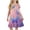 Multicolor A19, variant on Edvintorg Girls Fashion Printed Loose Fit Lightweight Crew Neck Short Sleeve Casual Dresses Size 4-15