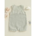 thumbnail image 6 of Qmyliery Toddler Girls Boys Ovrealls Rompers Easter Clothes Rabbit Carrot Embroidered Sleeveless Baby Bodysuits Jumpsuits 6 12 18 24 Months 3 Years, 6 of 9