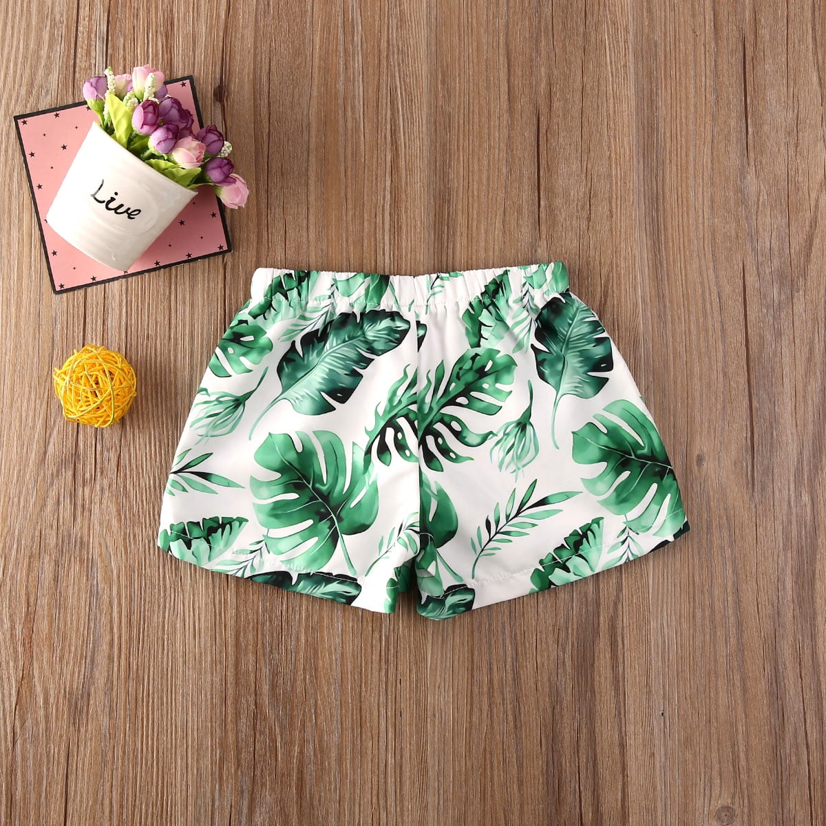 baby boy flamingo swim trunks