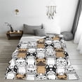 thumbnail image 5 of Pofeuu French Bulldog 2 Print Ultra-Soft Micro Fleece Blanket,for Bed Or Sofa,All Season Throw Blankets Flannel Blanket-60"x50", 5 of 7